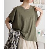 【M L】オーバーサイズポケット付きVネックTee Tシャツ | JungleJalopy | 詳細画像69 