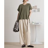 【M L】オーバーサイズポケット付きVネックTee Tシャツ | JungleJalopy | 詳細画像72 