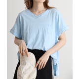 【M L】オーバーサイズポケット付きVネックTee Tシャツ | JungleJalopy | 詳細画像8 