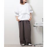 ポケット付きオーバーサイズシルエットロゴプリントTシャツ レディース | JungleJalopy | 詳細画像5