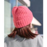 PINK | シャギーニットキャップ ビーニー ニット帽 | JungleJalopy