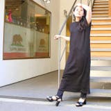 ワッフルバックボタンワンピース 3WAYのワッフル生地ロングカーディガン バック釦 | JungleJalopy | 詳細画像6