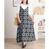 レーヨンキャミOP+小花柄天竺Tシャツアンサンブル レディース | JungleJalopy | 詳細画像4