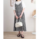 BLACK | レーヨンキャミOP+ペイズリーアラベスク柄天竺Tシャツアンサンブル レディース | JungleJalopy