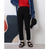 BLACK | 接触冷感ロング丈ストレッチパンツ レディース | JungleJalopy