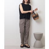 CHARCOAL | ライトクールストレッチテーパードパンツ レディース | JungleJalopy