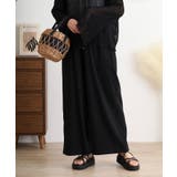 BLACK | ライトクールストレッチワイドパンツ レディース | JungleJalopy