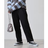 BLACK | ボアボンディングストレートパンツ 裏ボア フリース | JungleJalopy