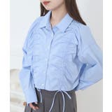 ショート丈 フロントシャーリング シャツ レディース | JungleJalopy | 詳細画像10 