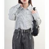 ショート丈 フロントシャーリング シャツ レディース | JungleJalopy | 詳細画像20 