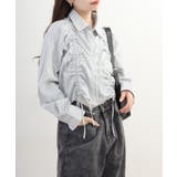 ショート丈 フロントシャーリング シャツ レディース | JungleJalopy | 詳細画像22 