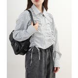 ショート丈 フロントシャーリング シャツ レディース | JungleJalopy | 詳細画像24 