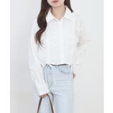 ショート丈 フロントシャーリング シャツ レディース | JungleJalopy | 詳細画像4 