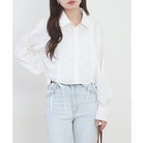 ショート丈 フロントシャーリング シャツ レディース | JungleJalopy | 詳細画像5 