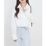 OFF WHITE | ショート丈 フロントシャーリング シャツ レディース | JungleJalopy