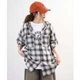 フードビッグチェックシャツ トップス チェック | JungleJalopy | 詳細画像16 