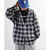 フードビッグチェックシャツ トップス チェック | JungleJalopy | 詳細画像5 