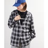 フードビッグチェックシャツ トップス チェック | JungleJalopy | 詳細画像6 