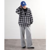 フードビッグチェックシャツ トップス チェック | JungleJalopy | 詳細画像7 