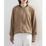 スエードポンチ裾バルーンリブブルゾン レディース | JungleJalopy | 詳細画像15 