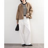 スエードポンチ裾バルーンリブブルゾン レディース | JungleJalopy | 詳細画像9 