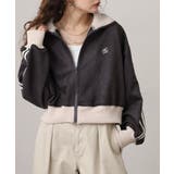 SUMIKURO-IVORY | スエードポンチクロップドトラックジャケット レディース | JungleJalopy