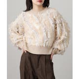 モヘアタッチ フリンジジャガード ニット | JungleJalopy | 詳細画像11