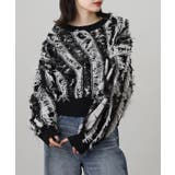 モヘアタッチ フリンジジャガード ニット | JungleJalopy | 詳細画像7