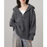 C-GRAY | ビッグカラー風 ハーフZIP プルオーバー | JungleJalopy