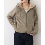 KHAKI | 裏ボア ジップアップ パーカー | JungleJalopy