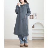 M-CHARCOAL | 裏ボア パーカー ワンピース | JungleJalopy