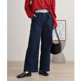 ONEW-NAVY | ウエストリブワイドストレートデニムパンツ 冬 レディース | JungleJalopy