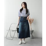 サイドタックデニムスカート レディース 大きいサイズ | JungleJalopy | 詳細画像16 