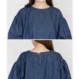 エアリーデニム 袖パフスリーブシャツ レディース 大きいサイズ | JungleJalopy | 詳細画像19