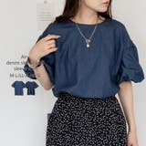 エアリーデニム 袖パフスリーブシャツ レディース 大きいサイズ | JungleJalopy | 詳細画像24