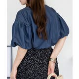 エアリーデニム 袖パフスリーブシャツ レディース 大きいサイズ | JungleJalopy | 詳細画像5