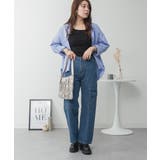 大きいサイズ レディース デニムカーゴパンツ | JungleJalopy | 詳細画像12 