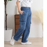 大きいサイズ レディース デニムカーゴパンツ | JungleJalopy | 詳細画像20 