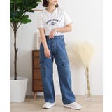 大きいサイズ レディース デニムカーゴパンツ | JungleJalopy | 詳細画像23 