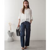 大きいサイズ レディース デニムカーゴパンツ | JungleJalopy | 詳細画像27 