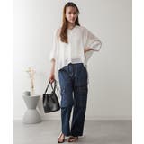 大きいサイズ レディース デニムカーゴパンツ | JungleJalopy | 詳細画像34 