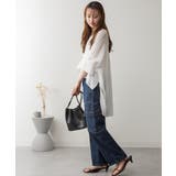 大きいサイズ レディース デニムカーゴパンツ | JungleJalopy | 詳細画像38 