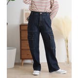 大きいサイズ レディース デニムカーゴパンツ | JungleJalopy | 詳細画像62 