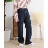 大きいサイズ レディース デニムカーゴパンツ | JungleJalopy | 詳細画像63 