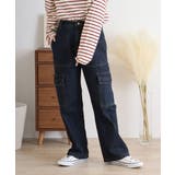 大きいサイズ レディース デニムカーゴパンツ | JungleJalopy | 詳細画像65 