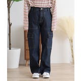 大きいサイズ レディース デニムカーゴパンツ | JungleJalopy | 詳細画像67 