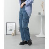 大きいサイズ レディース デニムカーゴパンツ | JungleJalopy | 詳細画像7 