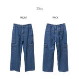 大きいサイズ レディース デニムカーゴパンツ | JungleJalopy | 詳細画像77 