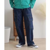 NAVY | 大きいサイズ レディース デニムカーゴパンツ | JungleJalopy