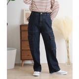 ONEW-NAVY | 大きいサイズ レディース デニムカーゴパンツ | JungleJalopy